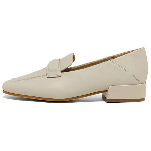 Clarks Loafers 3cm Women's Beige Gray