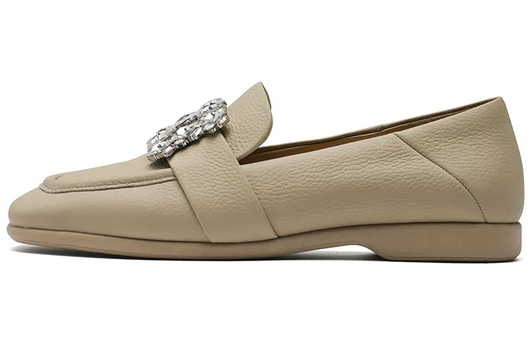 PACO GIL Cow Leather Casual Shoes Women's Apricot