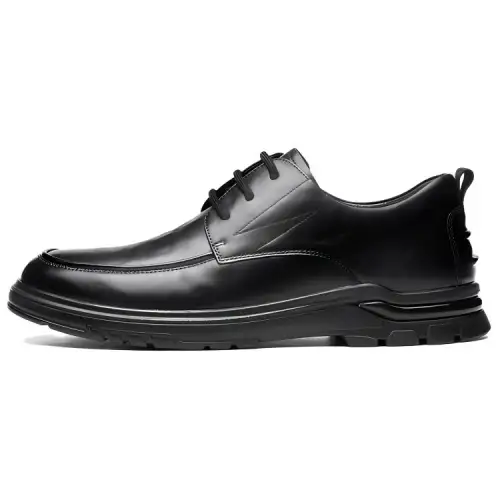 AOKANG cow leather fashionable thick sole formal leather shoes men's style