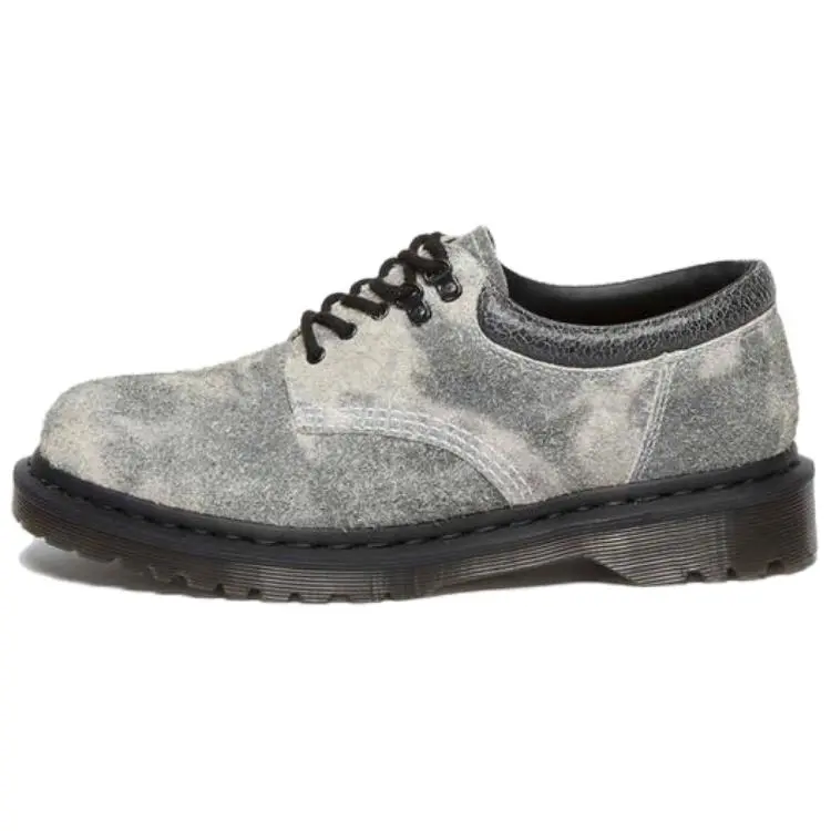Dr.Martens Suede Comfortable Casual Shoes Men's Gray Black White