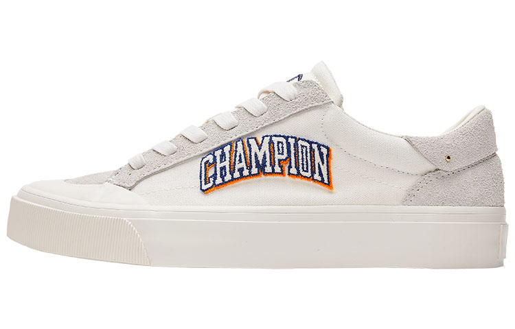 Champion Campus Star 1.0 Skateboard Shoes Men's Low Top Milk White/Iron Blue