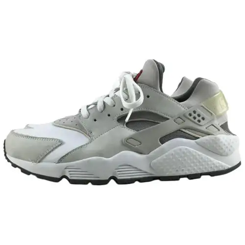 Nike Air Huarache Slip Resistant Abrasion Resistant Low top Casual Shoes Unisex Gray White