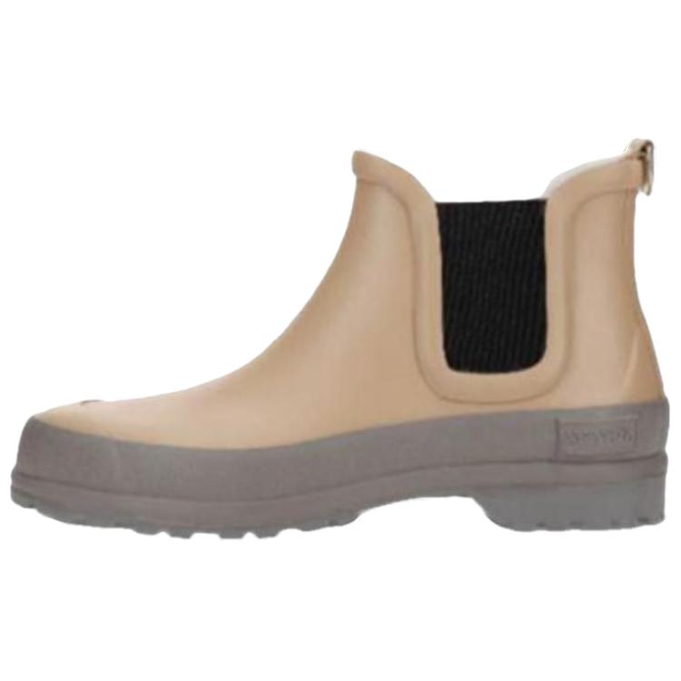 Novesta Rubber Short Chelsea Boots Unisex Beige