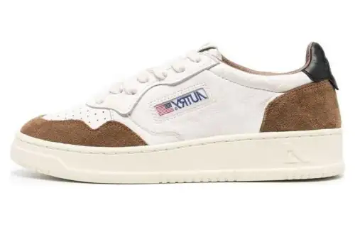 AUTRY Panelled Perforated Leather Sneakers