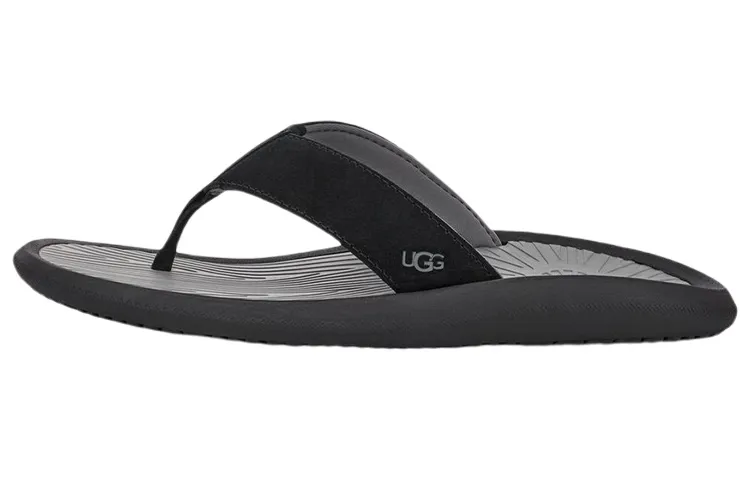 UGG Brookside 2 Flip Minimalist Fashion Slippers Men's Black