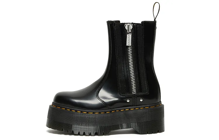 2976 Wmns Dr.Martens Max Leather Platform Chelsea Boot 'Black' Women's