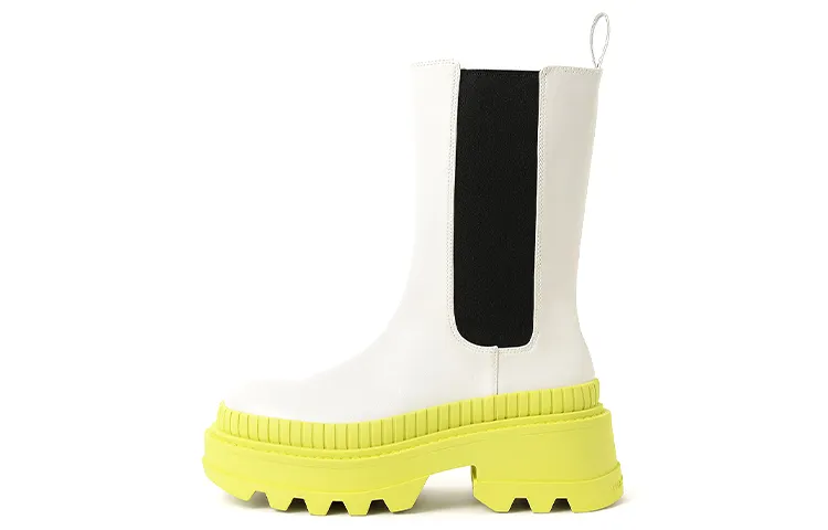 CHARLES&KEITH Chelsea Boots Women's Lime