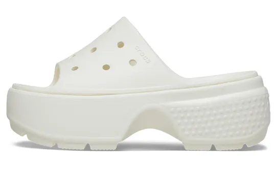 Crocs Stomp Slides 'White' Women's