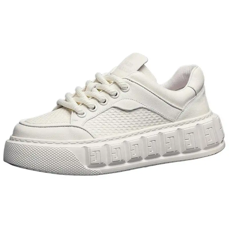 JANE HARLOW Leather Low top Skateboard Shoes Men's White