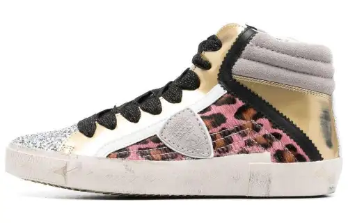 PHILIPPE MODEL High top Skateboard Shoes Women's Gold
