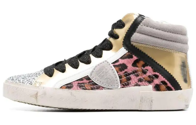 PHILIPPE MODEL High top Skateboard Shoes Women's Gold
