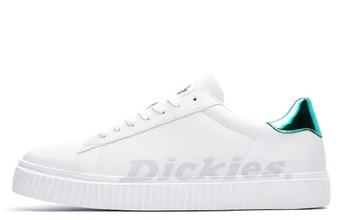 Dickies Synthetic Leather Abrasion Resistant Slip Resistant Low top Skateboard Shoes Men's White Green