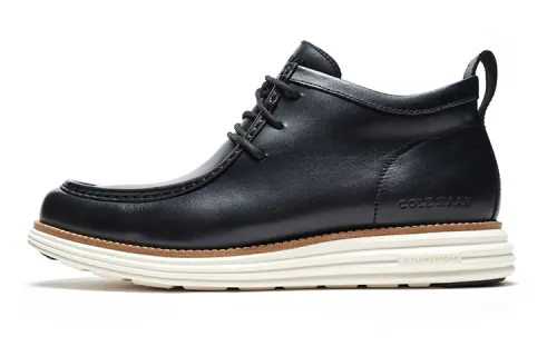 COLE HAAN Top Grain Cow Leather Casual Shoes Men's Black