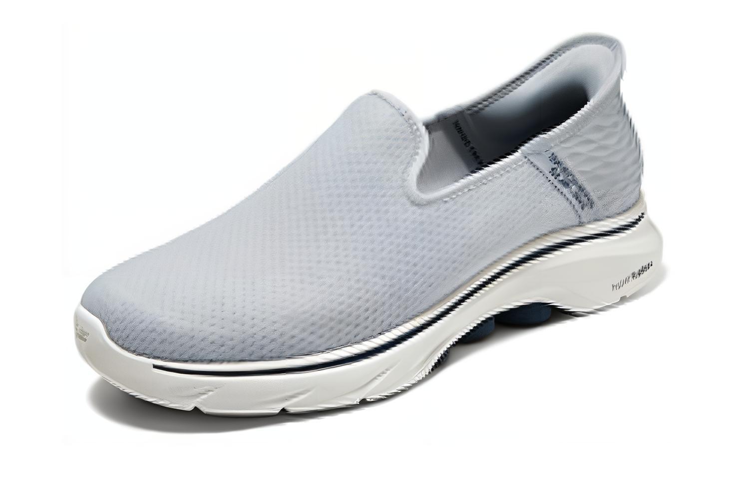 Skechers GO WALK 7 Breathable And Lightweight Low top Casual Shoes Men’s Gray Blue
