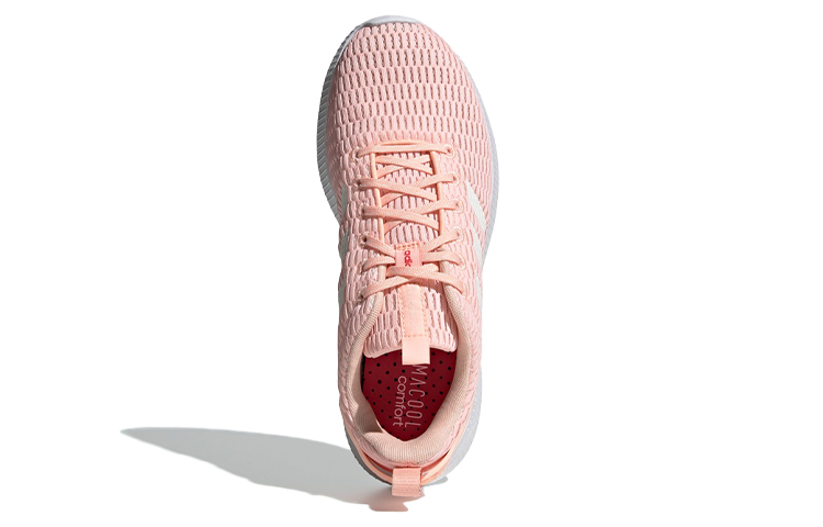 Женские кроссовки adidas neo Cloudfoam Lite Racer Climacool (розово-белые) — фото 5