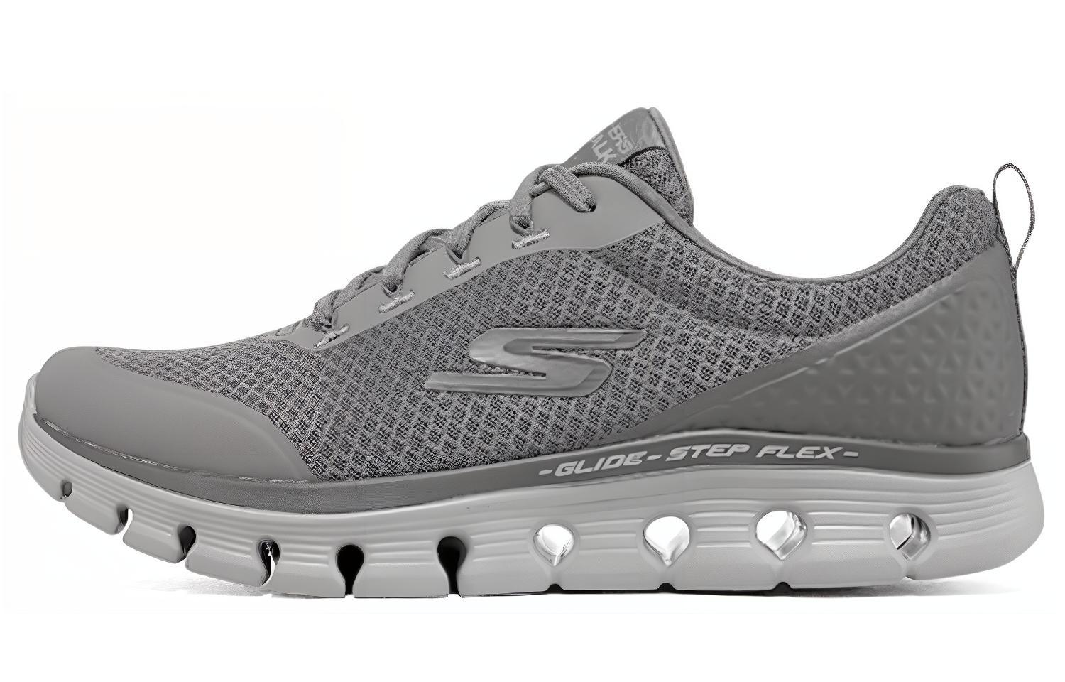 Skechers Glide Step Fabric Low top Casual Shoes Men's Gray