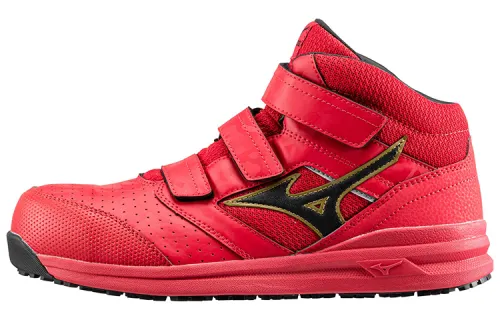 Mizuno Almighty Casual Shoes Unisex High Top Red