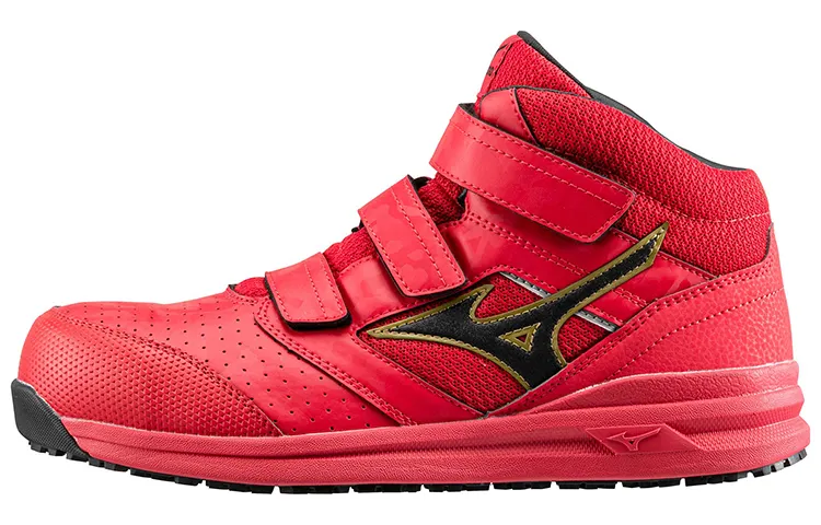 Mizuno Almighty Casual Shoes Unisex High Top Red