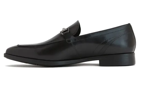 PEDRO Top Grain Cow Leather Casual Shoes Men's Black