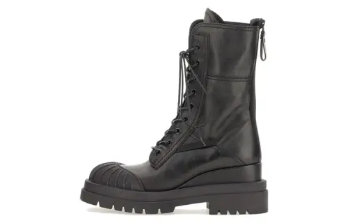 PREMIATA Leather Short Combat Boots Women's Black