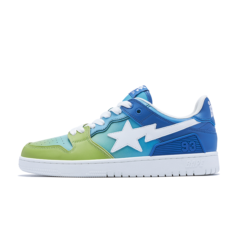 Мужские кеды A BATHING APE SK8 STA (сине-фиолетовые)