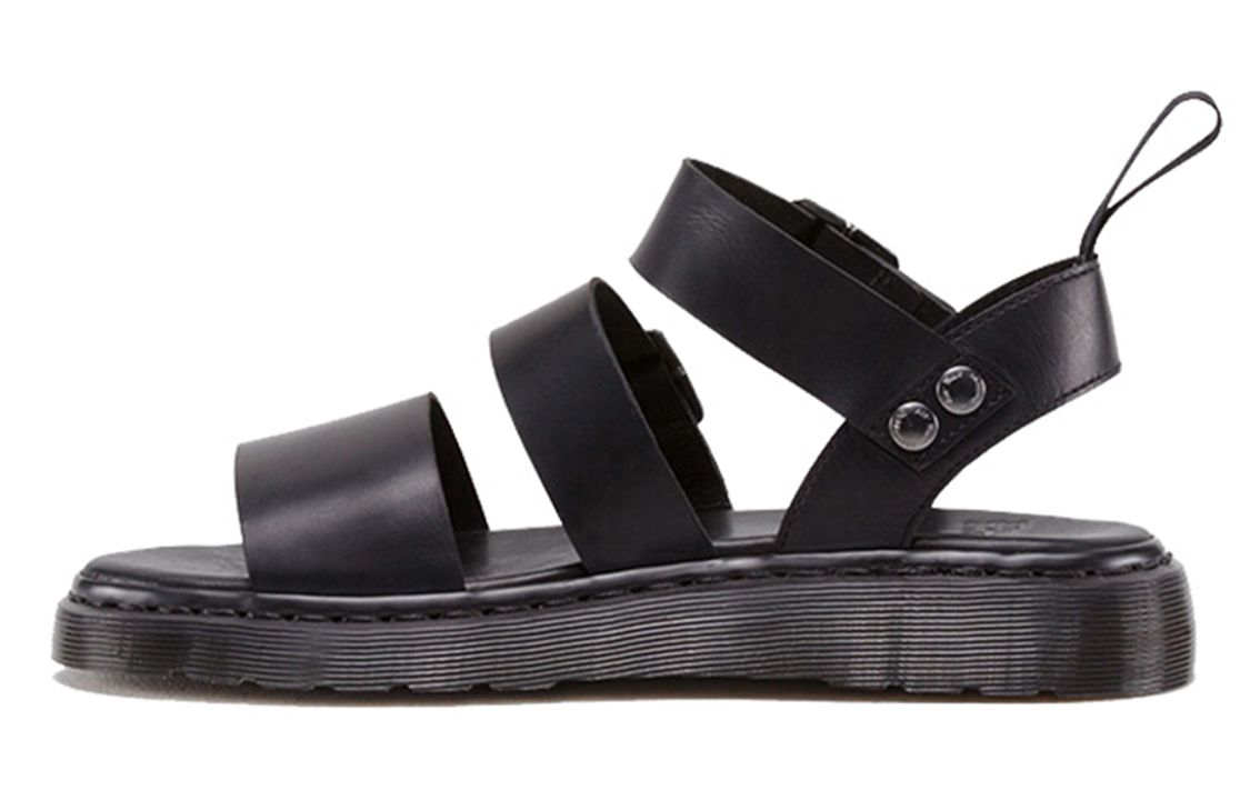 Dr.Martens Leather Roman Sandals Unisex Black