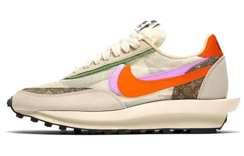 Sacai X CLOT x Nike LDWaffle Comfortable Cushioning Slip Resistant Abrasion Resistant Breathable Low top Casual Shoes