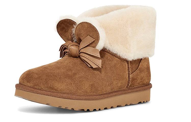 Женские сапоги UGG CLASSIC MINI (коричневые) — 栗子棕 — фото 3