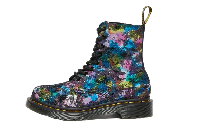 Dr.Martens 1460 Suede Short Combat Boots Women's Black