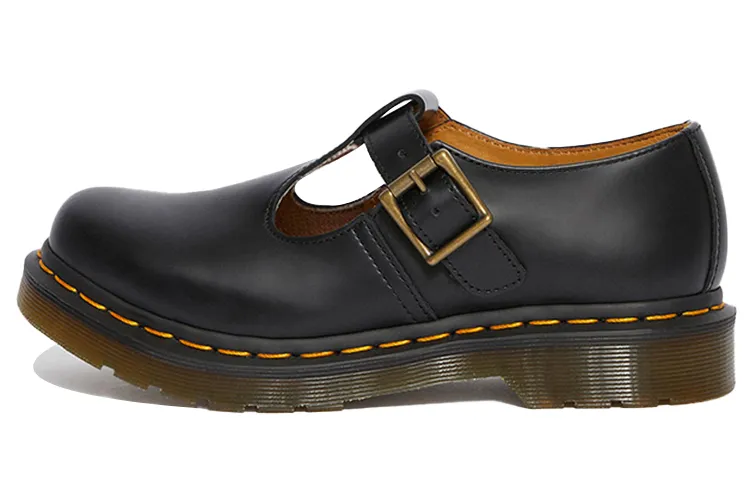 Dr.Martens Core Polley T Leather Casual Shoes Women's Black