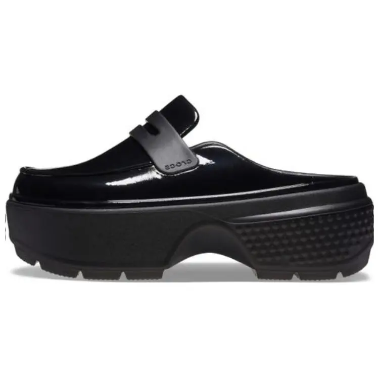 Crocs Stomp Closed Toe Slippers Unisex Black
