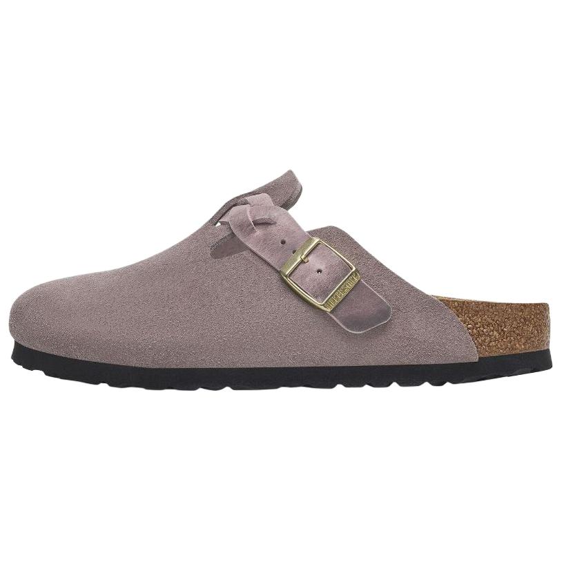 Женские сабо Birkenstock Boston Braided (фиолетовые)