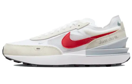Nike Waffle One White Noble Green Metallic Silver University Red