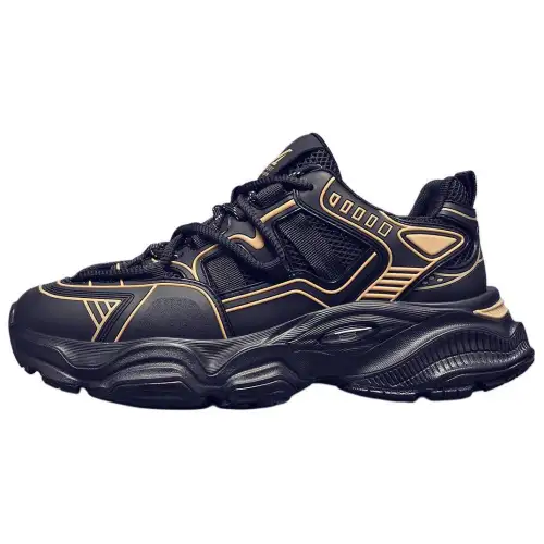 JANE HARLOW Low top Chunky Sneakers Men's Black Apricot