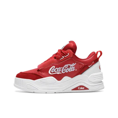 Coca Cola Comfortable Low top Stylish Skateboarding Shoes Unisex Red