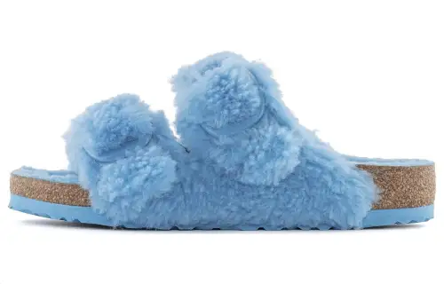 Birkenstock Arizona Big Buckle Slide Slippers Women's Blue Regular