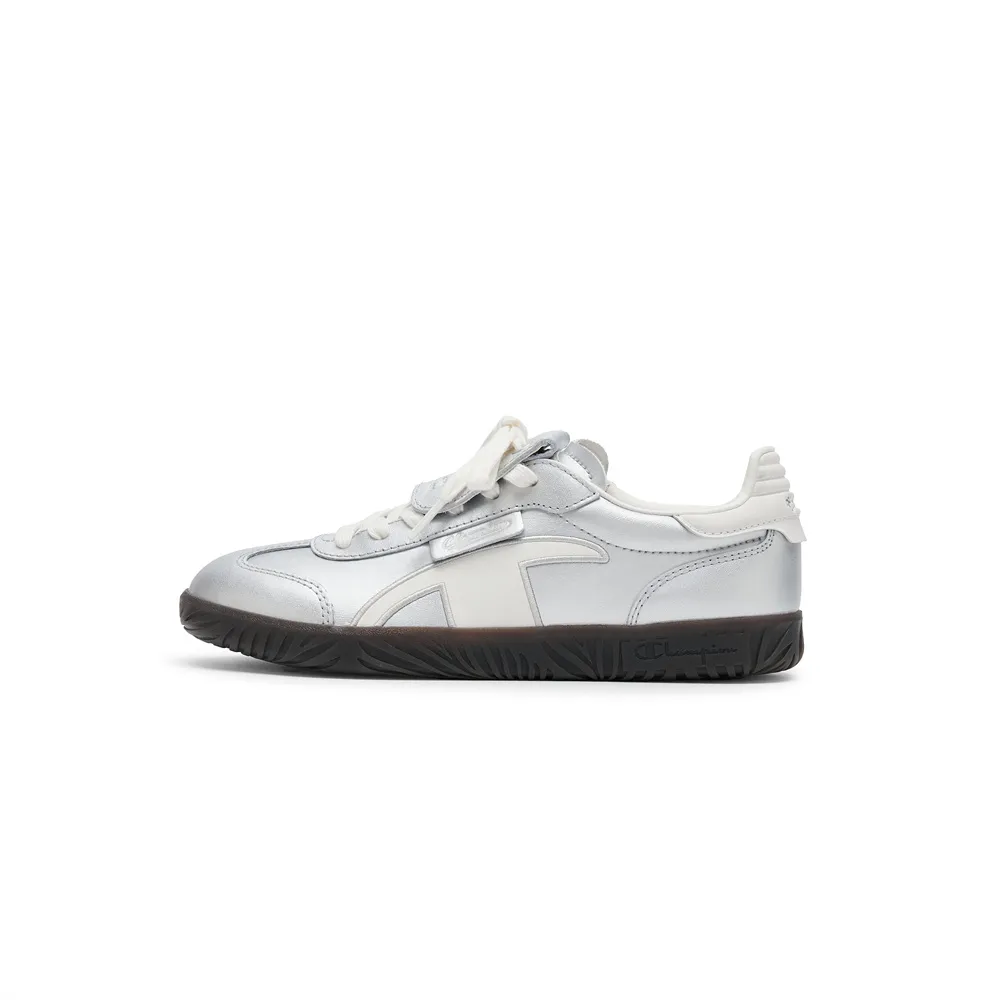 Champion Champ T Trainer T Head Army Trainers Low top Skateboard Shoes Women's Silver