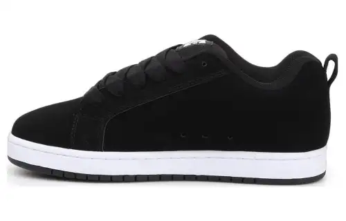 DC Shoes Slip Resistant Abrasion Resistant Low top Casual Shoes Men's Black White