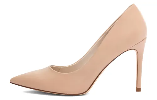 CHARLES&KEITH Small Ck Slim Heel High Heels 8cm Women's Flesh