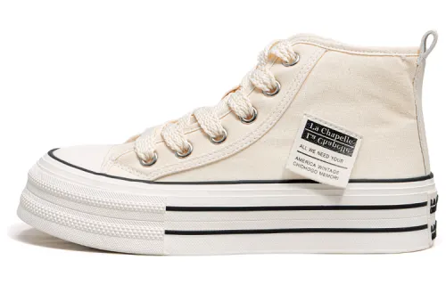 La Chapelle Height Increasing High top Canvas Shoes Women's