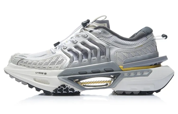 Li Ning Xuankong Casual Shoes Women's Low Top Gray/White