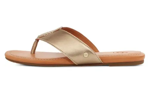 UGG Leather Stylish Sandal Women's Metallic