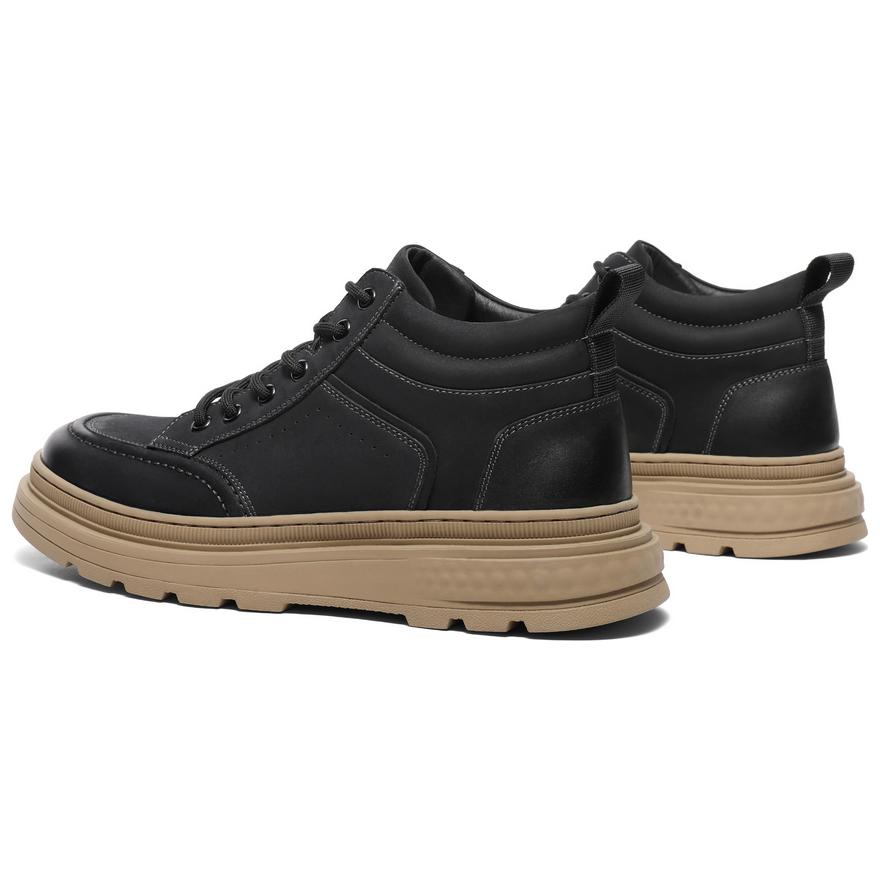BELLE Vintage Polished Workwear, Platform High Top Fashion Casual Versatile Comfortable, Fleece Lined Thermal