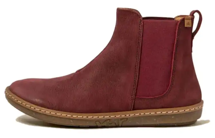 El Naturalista Short Chelsea Boots Women's Burgundy