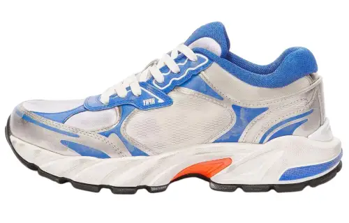 HERON PRESTON Leather Minimalist Fashion Low top Casual Shoes Women's Light Gray Blue