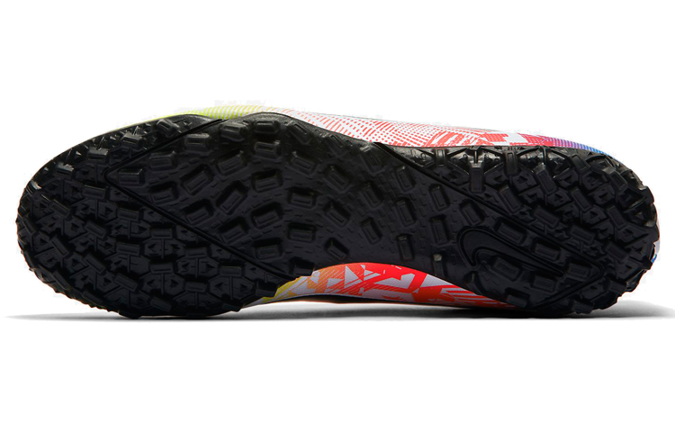 Мужские бутсы Nike Mercurial Vapor 13 TF (желто-сине-красные) — фото 6