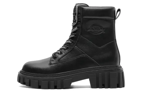 Dickies British, Comfortable And Versatile Short Mid Calf Combat Boots Women's Black