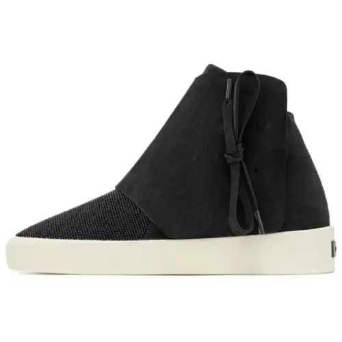 Fear Of God Leather Ankle Boots Unisex Black
