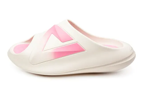 PEAK Taichi Chubby Slippers Sports Slippers Unisex Ecru Cherry Blossom Pink