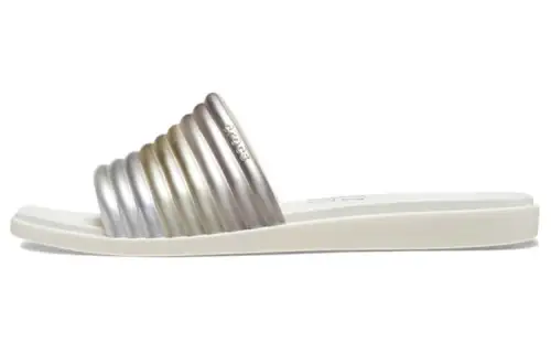 Crocs Slide Slippers Women's Silver